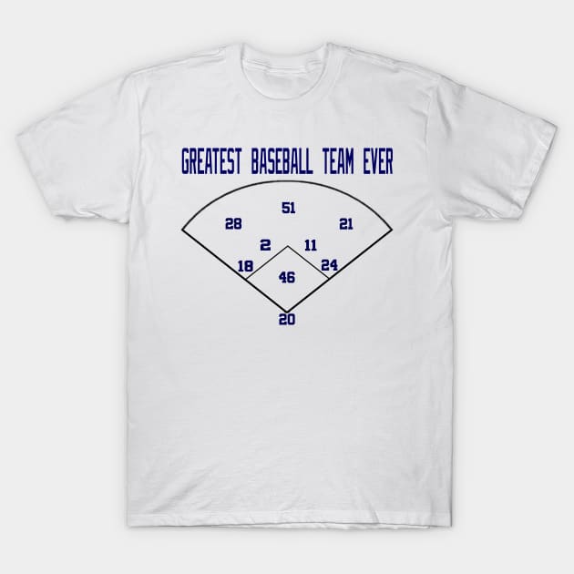 greatest team ever new york yankees T-Shirt by Retro Sports